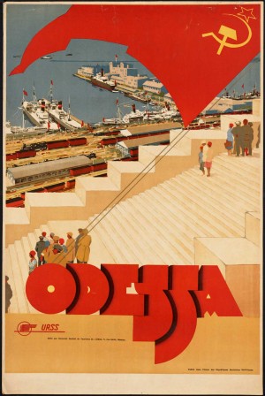 Odessa vintage travel poster